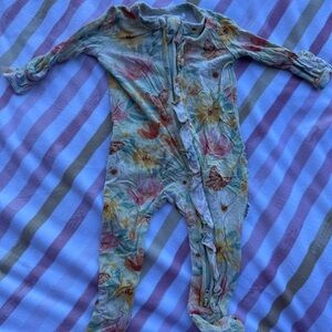 Colorful Floral Kids Footie